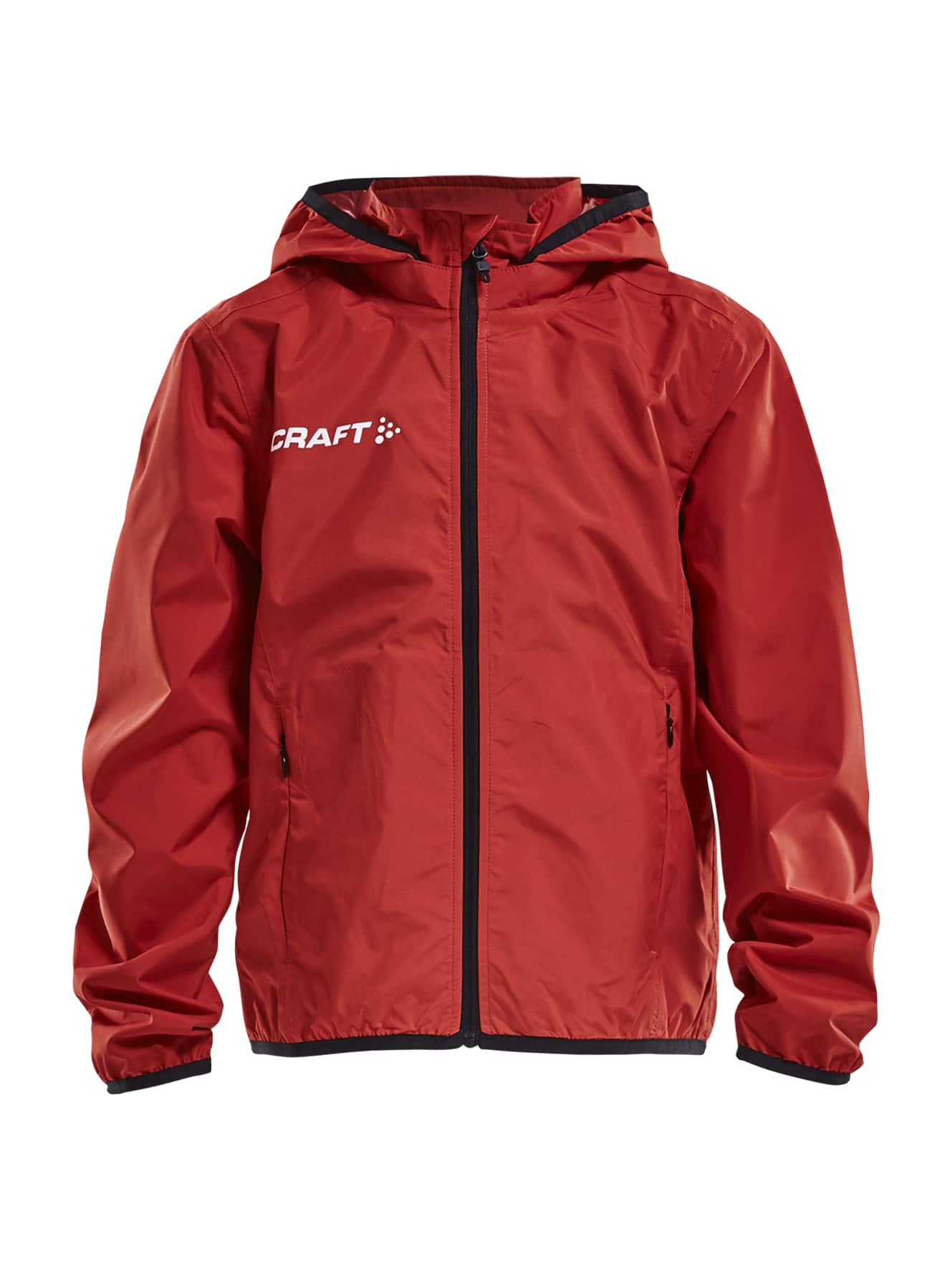 Craft   Jacket Rain Jr   Bright Red 122 128