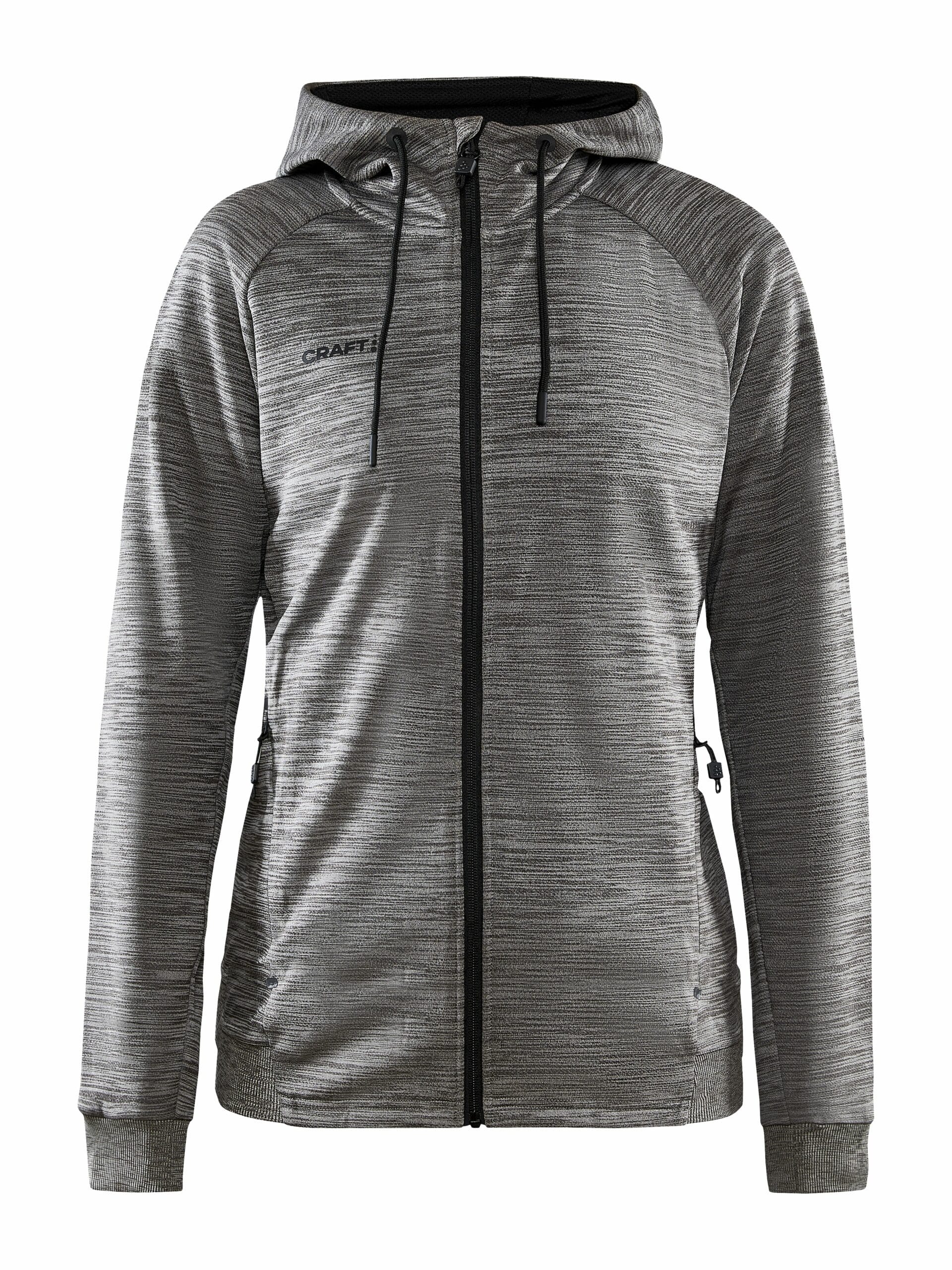 Craft   Adv Unify Fz Hood Kvinder   Dk Grey Melange M