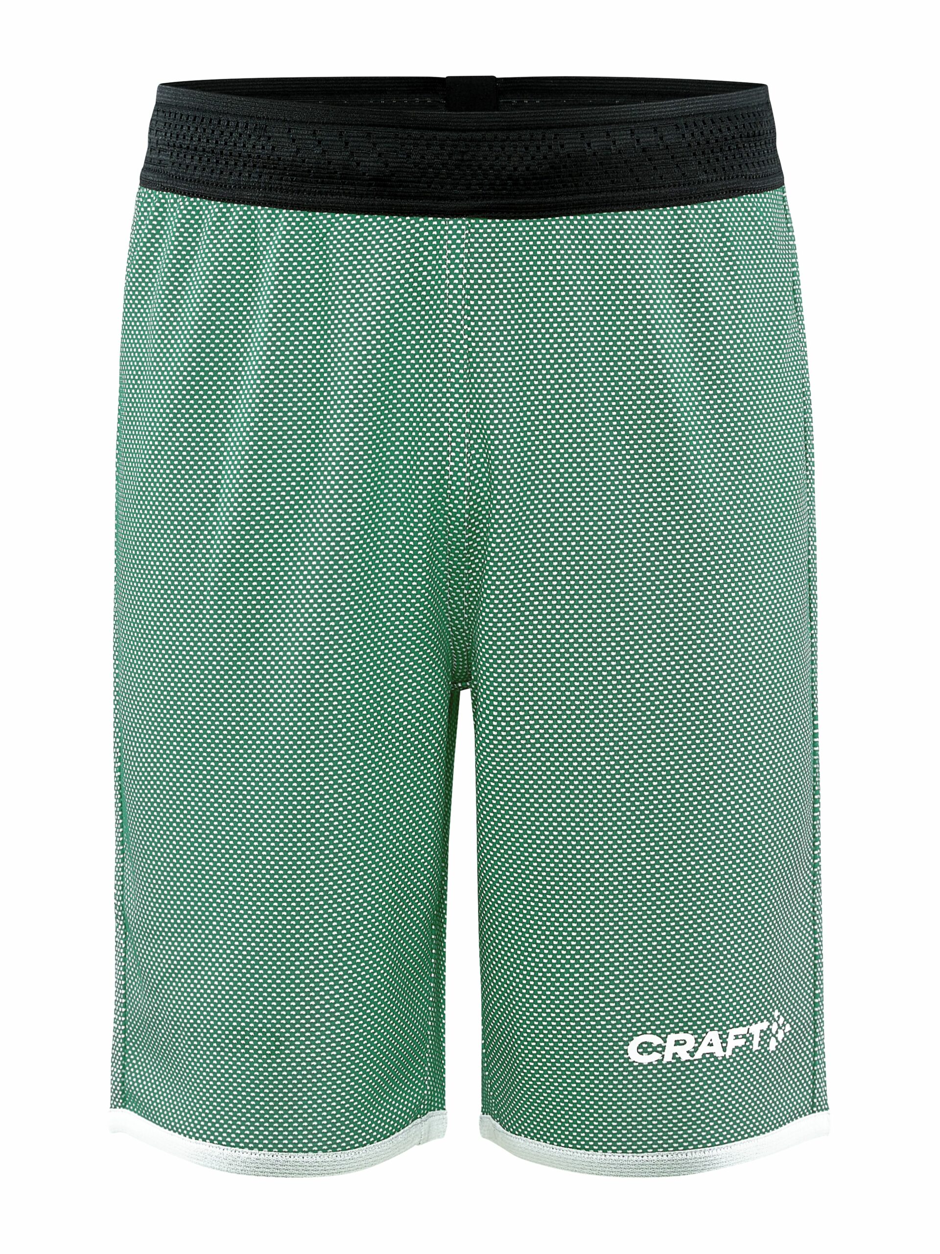 Craft   Progress Reversible Basket Shorts Jr   Team Green White 122 128