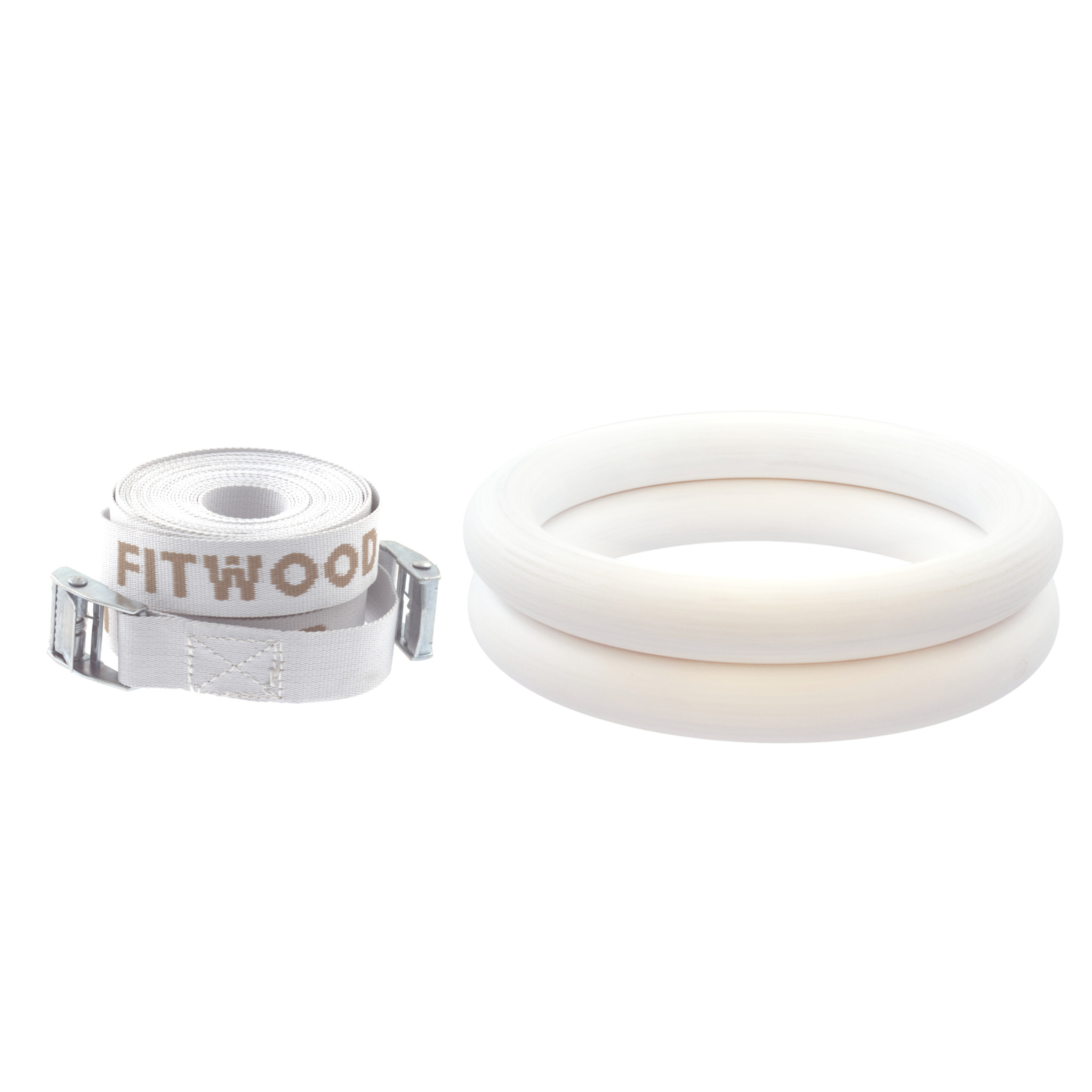 Fitwood Ulpu Gymnastikringe 28mm – Hvid Strop Tilbud!