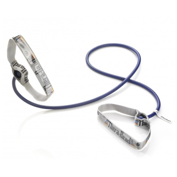 Thera Band Træningselastik 1,4m Blå med Håndtag – Udsalg!