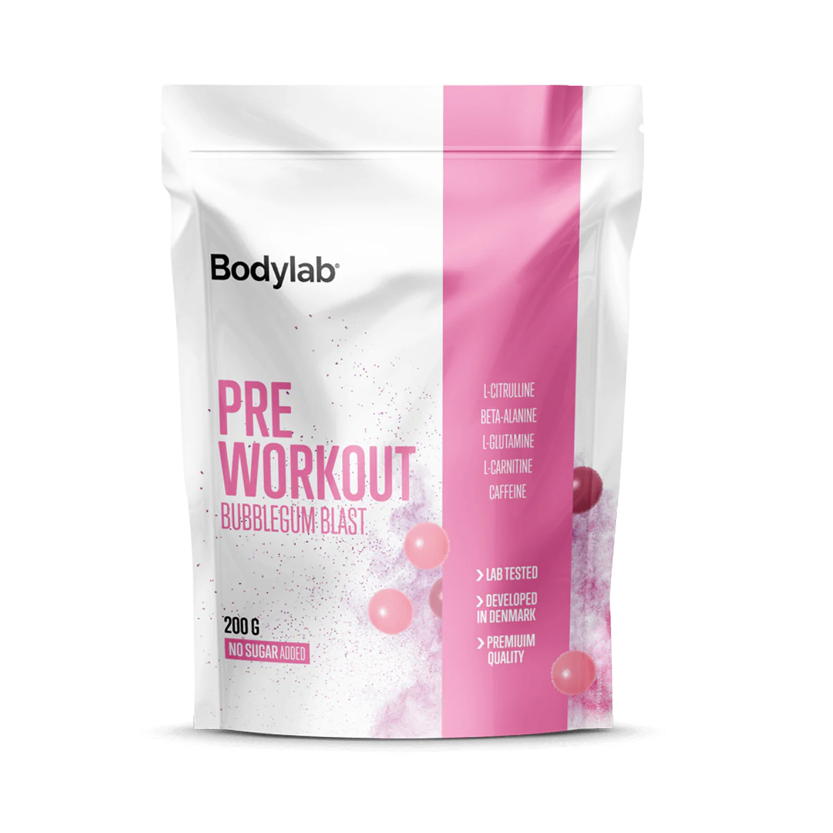 Bodylab Pre Workout Bublegummi 200g – Energikick til træning!