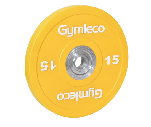 Gymleco 824c 15 Kg Farvede Bumper Vægtskiver - Black Friday!