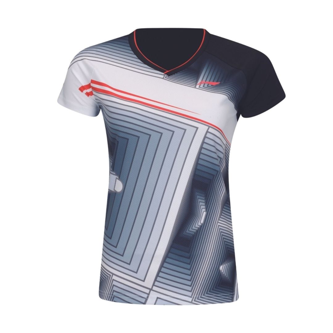 Li Ning Aayr378 T-shirt til damer, sort