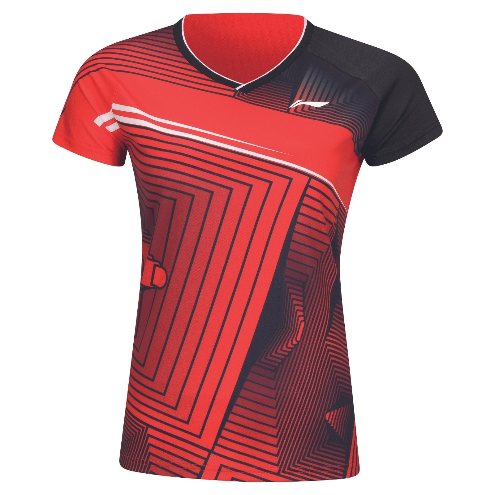 Li Ning Aayr378 2 T-shirt til kvinder, rød