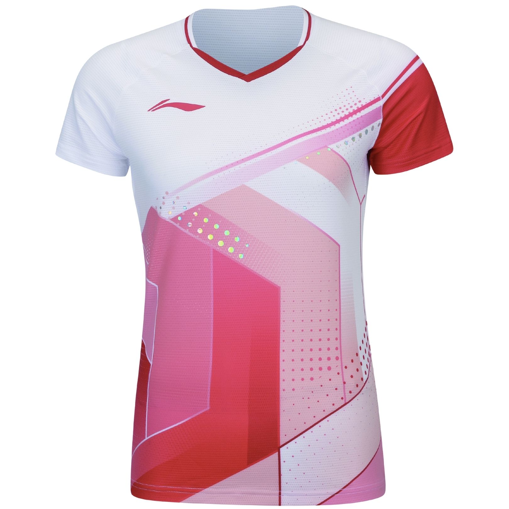 Li Ning Aays054 1 Kvinder T-Shirt Hvid Mirror