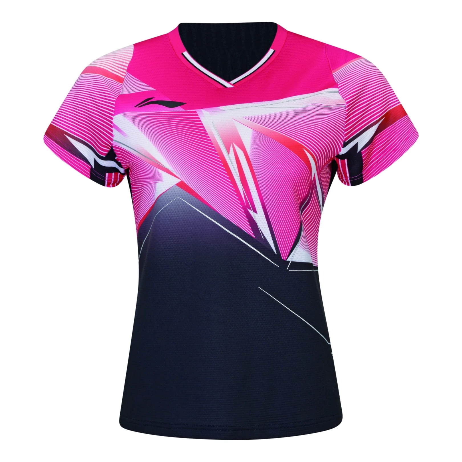 Li Ning Aays130 T-shirt til kvinder Sort/Rosa