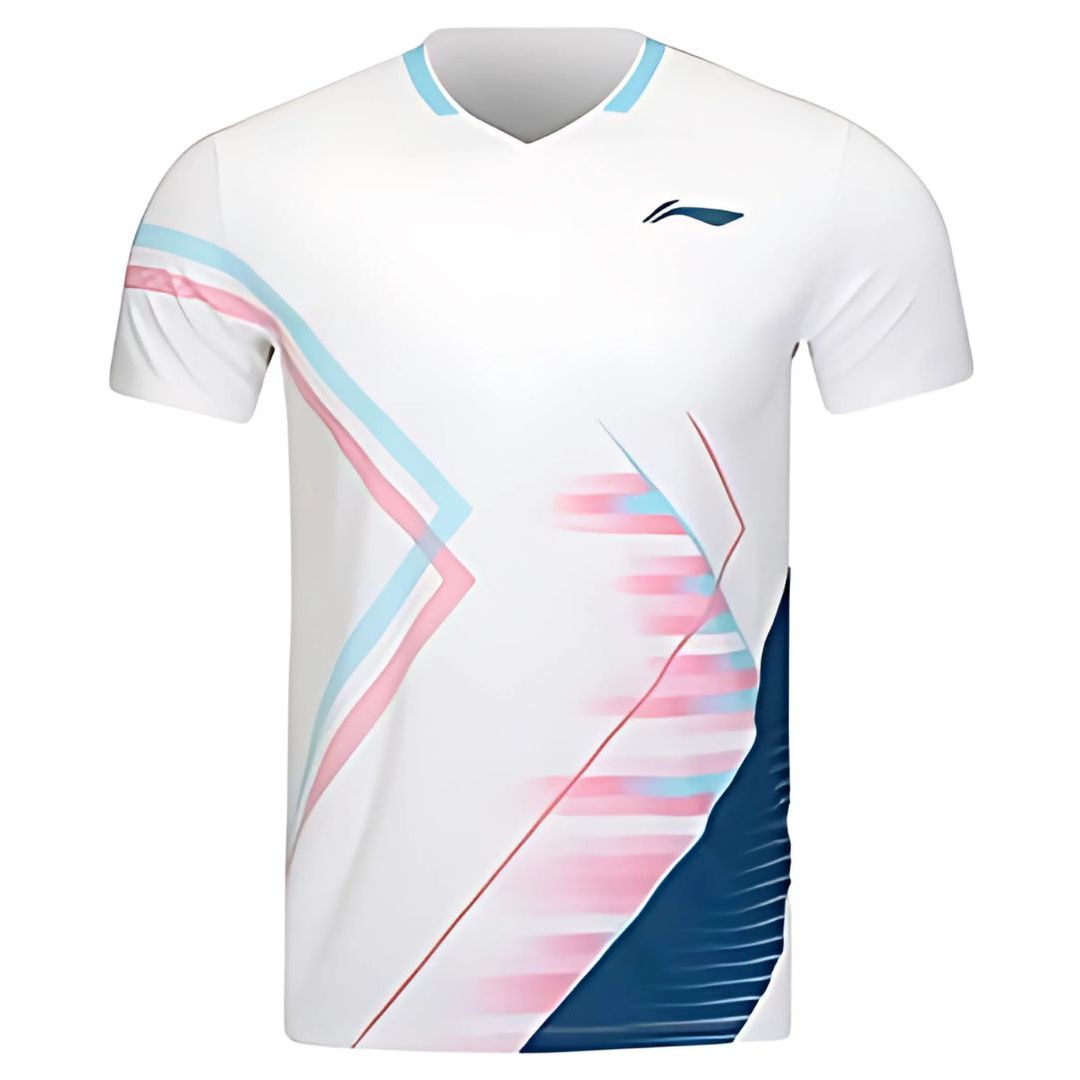 Li-Ning Aayv051 Badminton T-shirt til 2 Spillere - Hvid