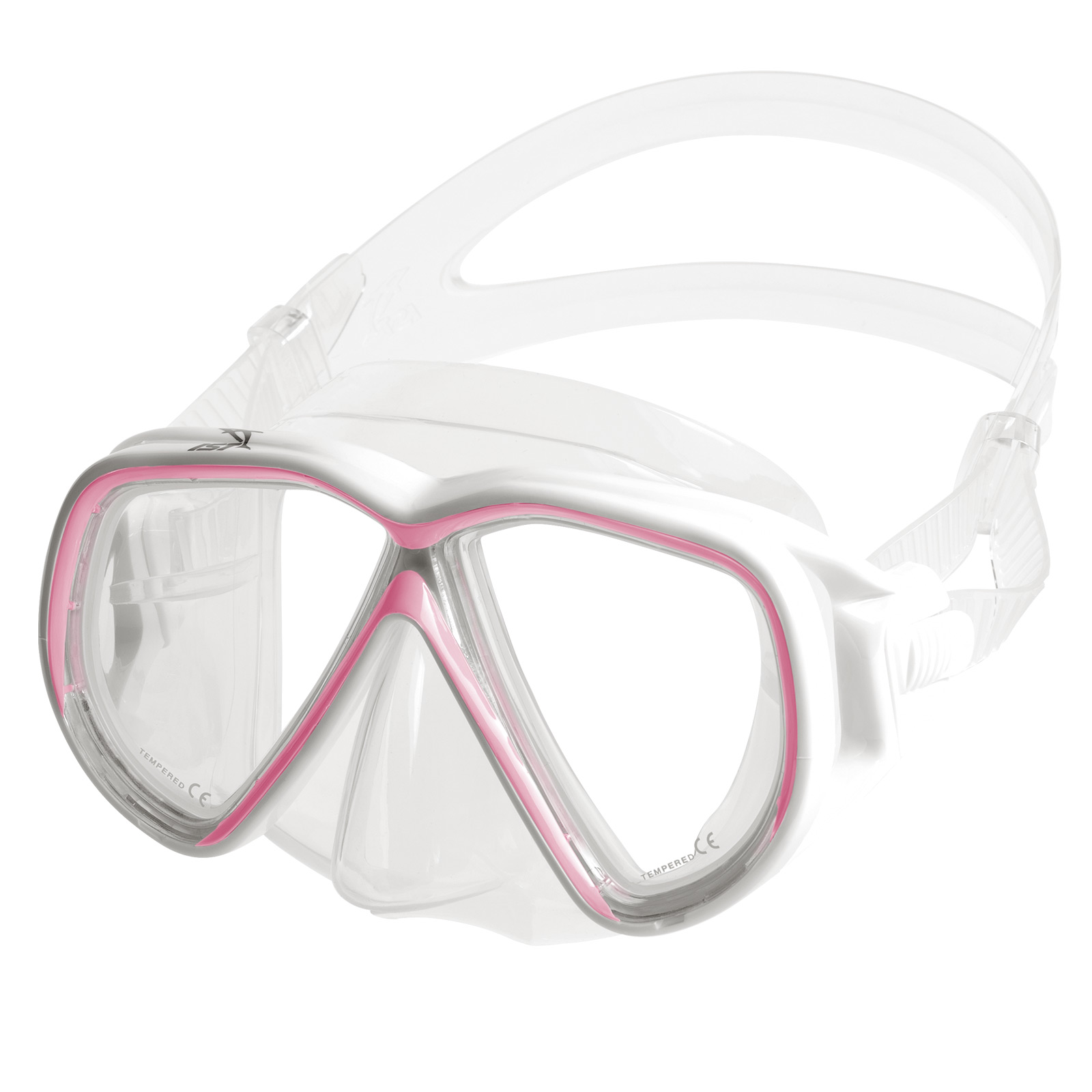 Smal Martinique Pink Hvid   Klar
