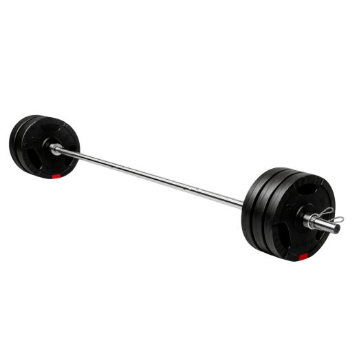 170 Cm Vægtstang Stjerneluk   70 Kilo Vægtskiver Med Greb