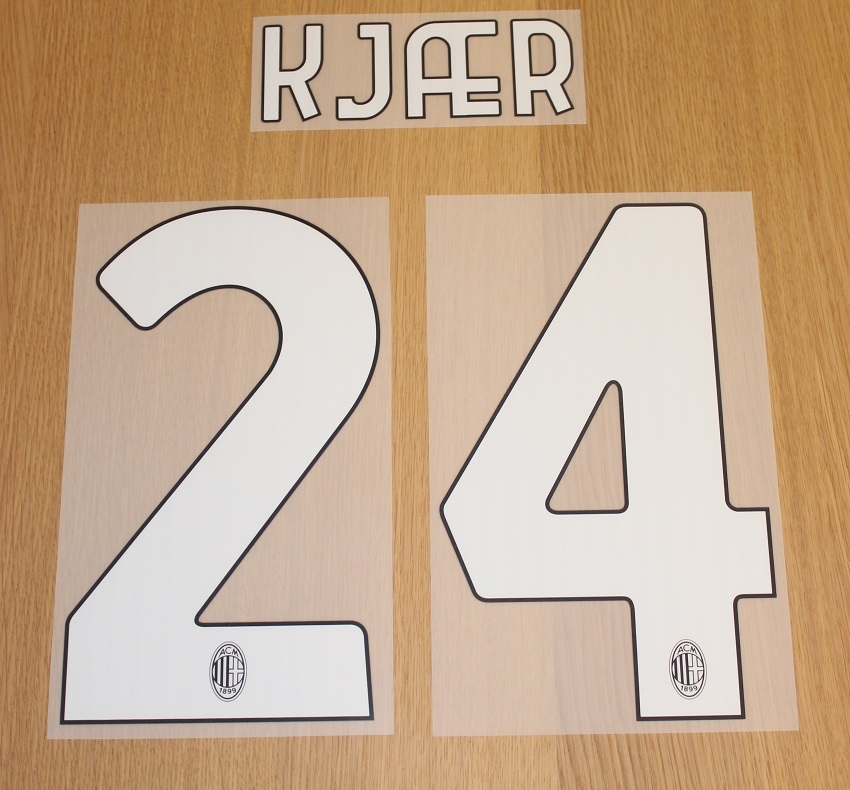 Ac Milan Home Print 2021 22   Kjær 24 Adult