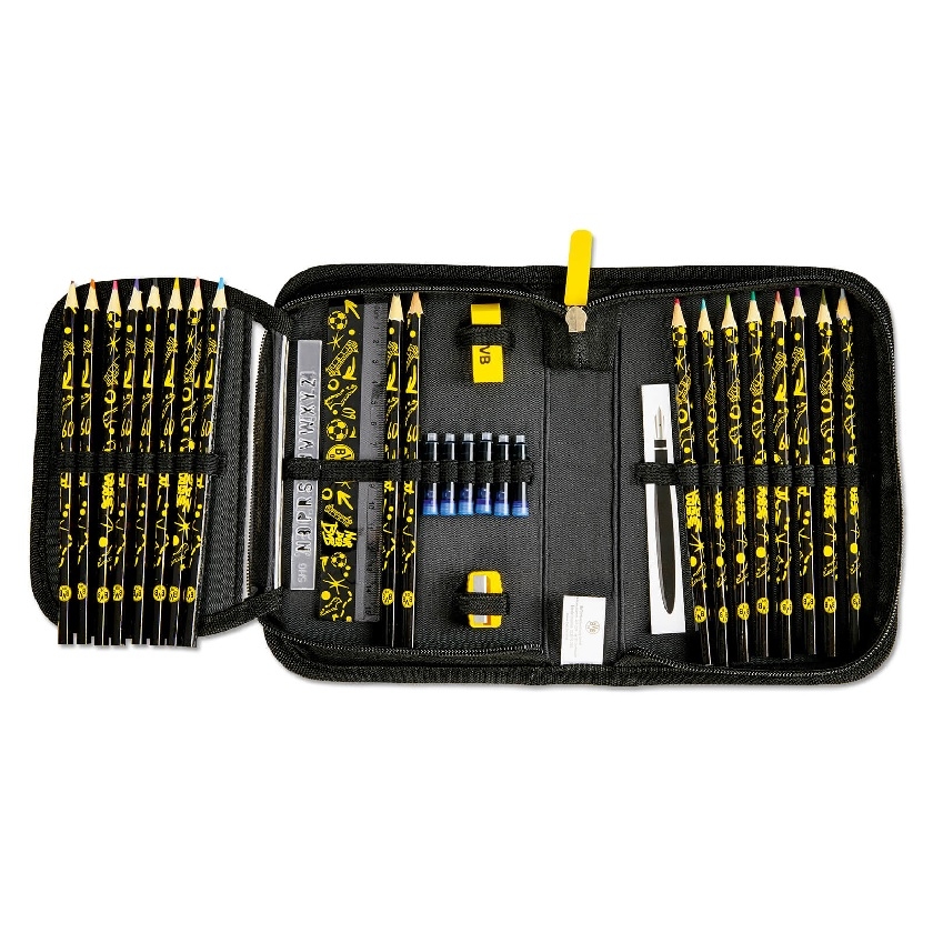 Dortmund Filled Pencil Case   Bvb Etui One Size