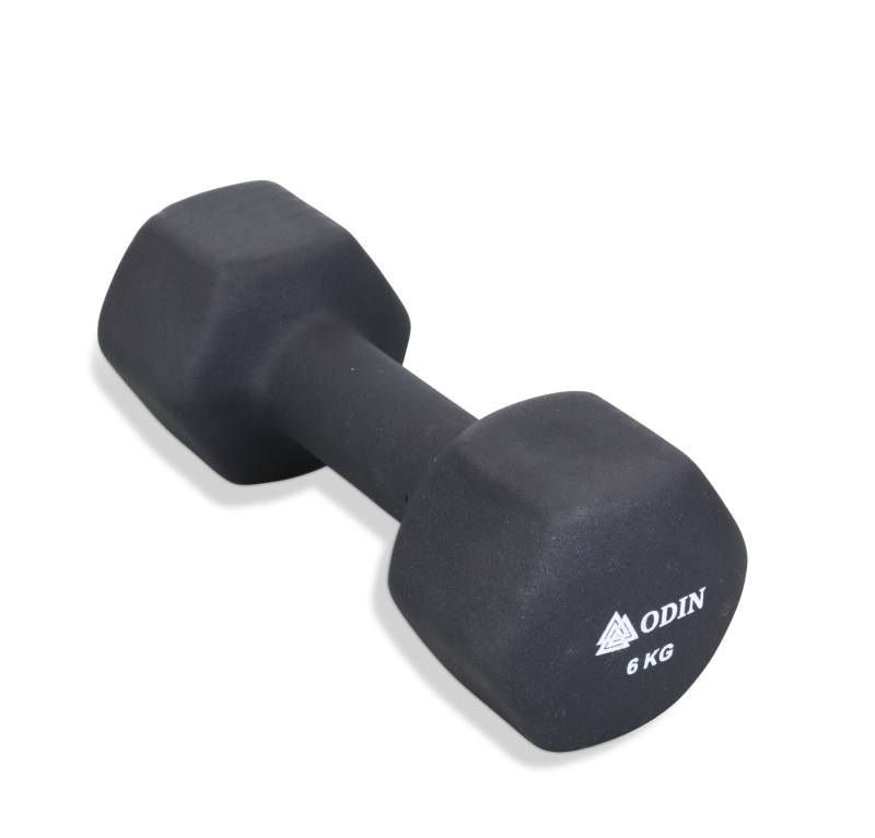 Odin 6 kg Neopren Hex Håndvægte – Træningstilbud!