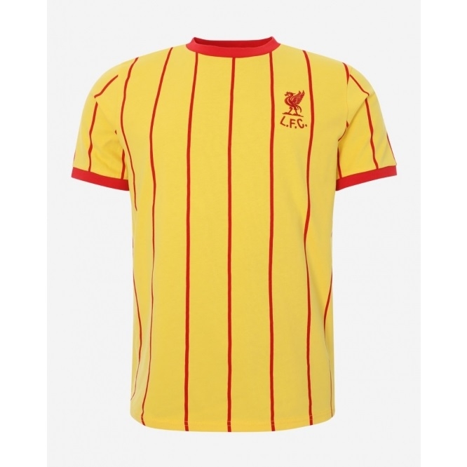 Liverpool 1982 Away T Shirt Yellow   Mens M