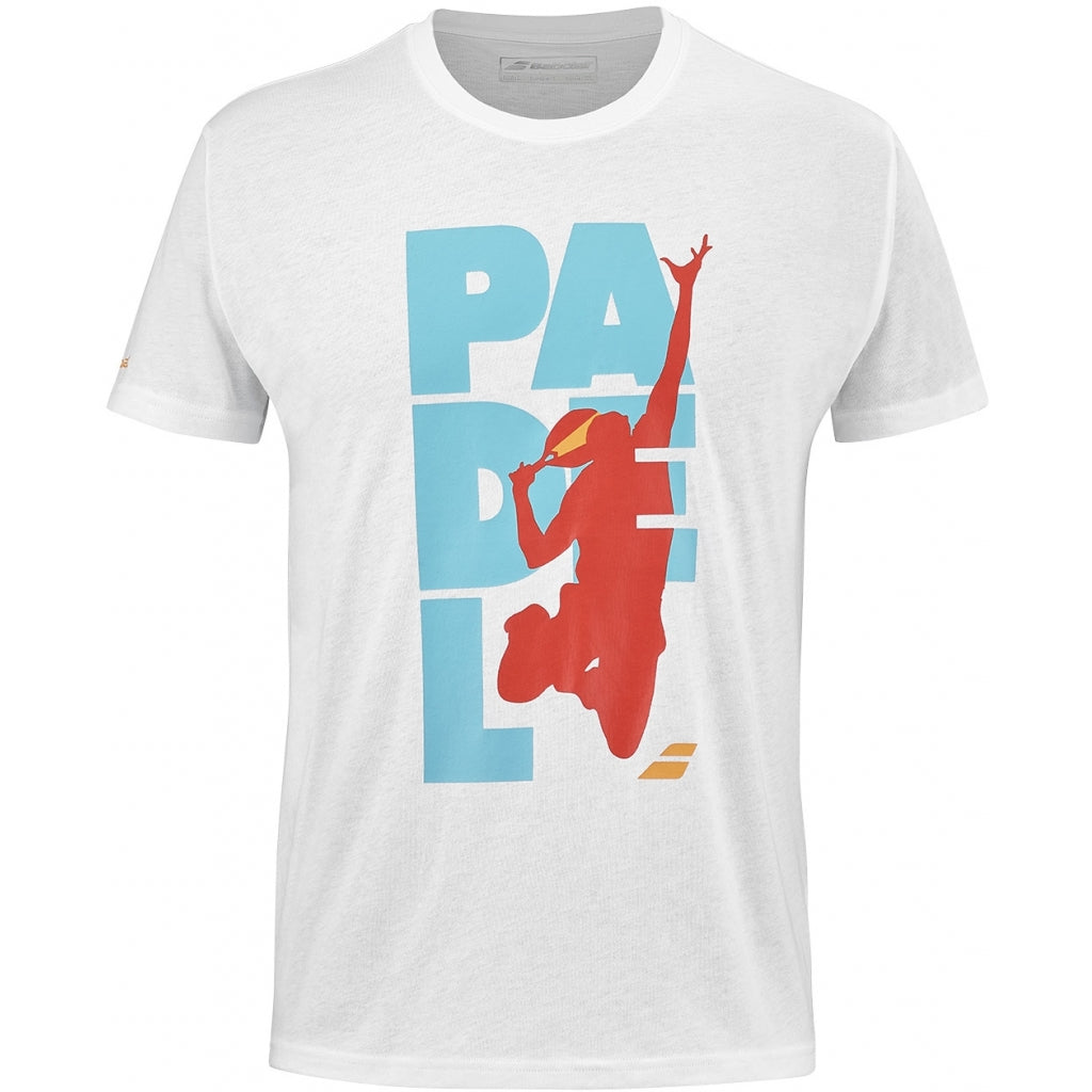 Babolat Padel Cotton Tee Men White   S