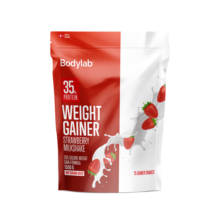 Bodylab Vægtforøger Jordbær Milkshake 1,5 kg - Energi Boost!