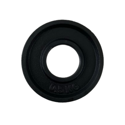 Vægtskive Sort Metal  50 Mm    0 5 Kg