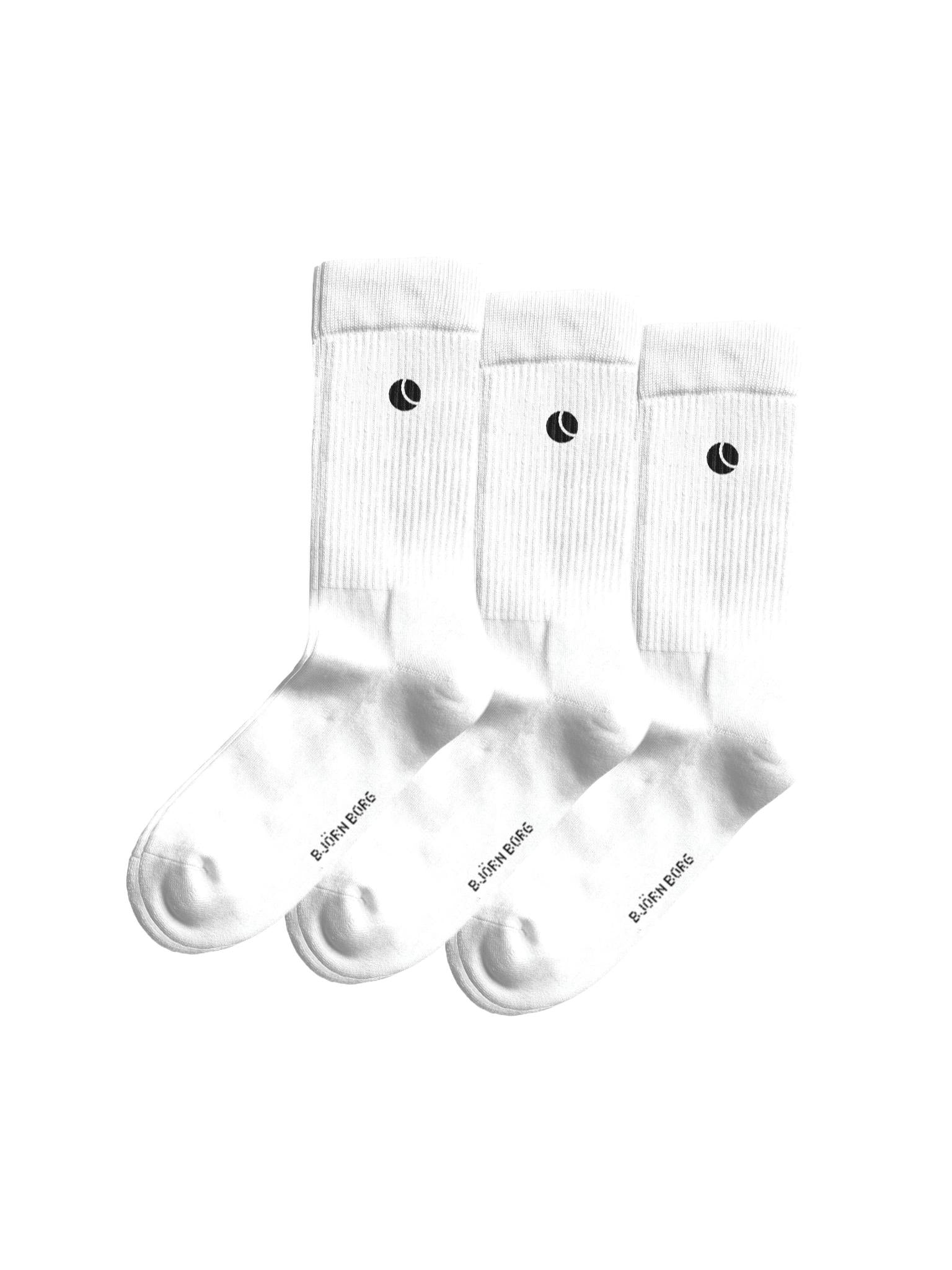 Bj? Rn Borg Classic Crew Sock 3 Pak White 41 45