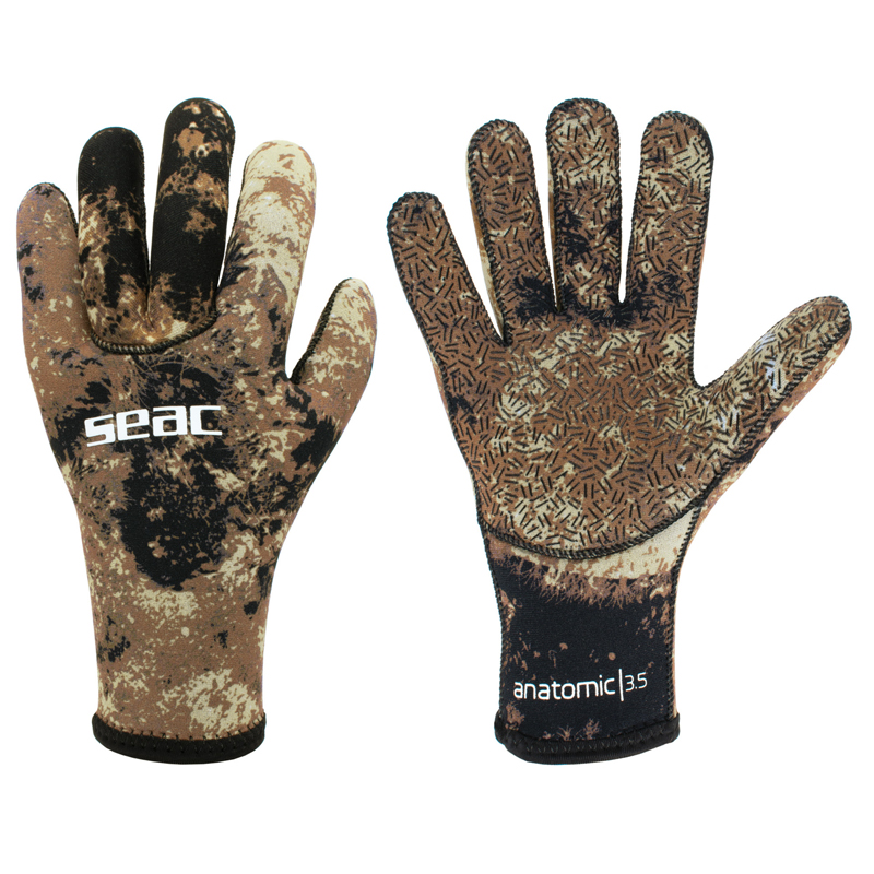 Seac Handsker Anatomic Camo Brun 3 5
