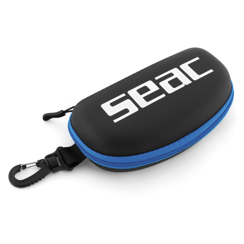 Seac Svømmebrille Etui Med Lynlås Sort Blå