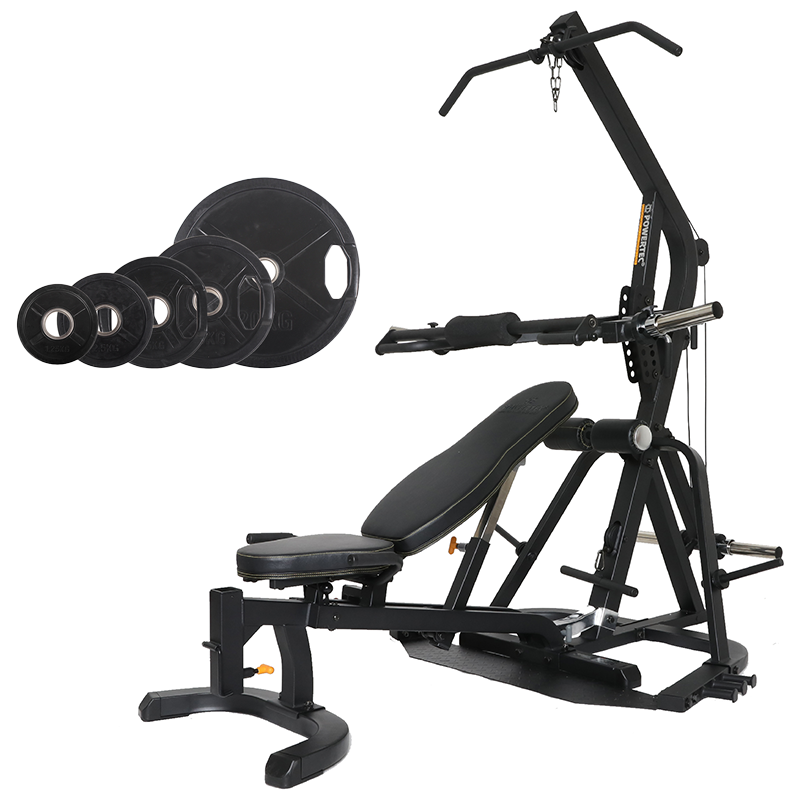 Powertec    Workbench Levergym   77  Sort 50 Mm Vægtskiver   5 Kg   Black