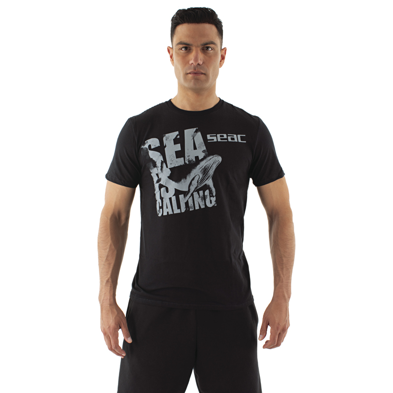 Seac T Shirt Herre Kortærmet 2022 Sort