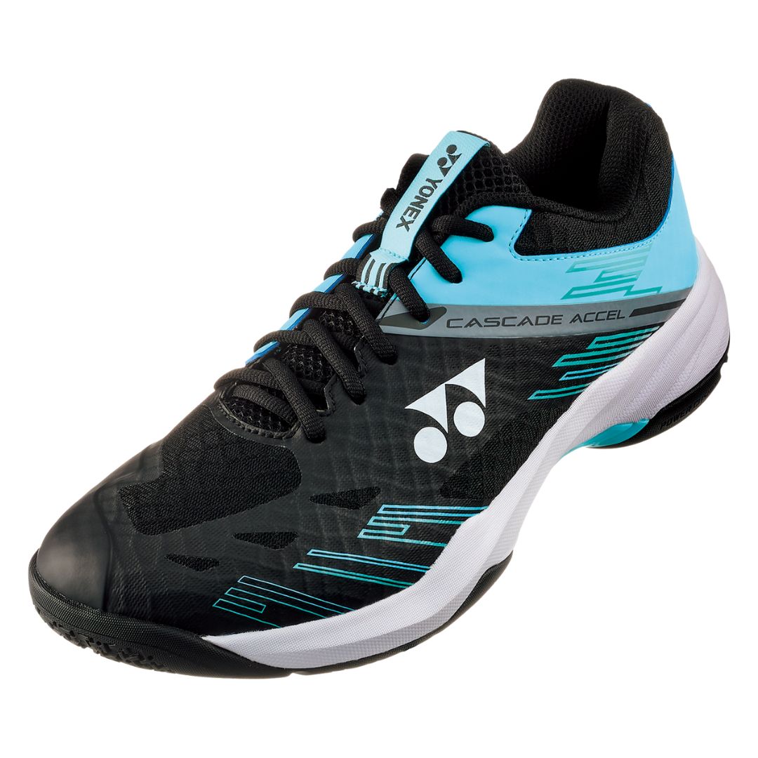 Yonex Cascade Accel Wide Black Ice Blue Badmintonsko