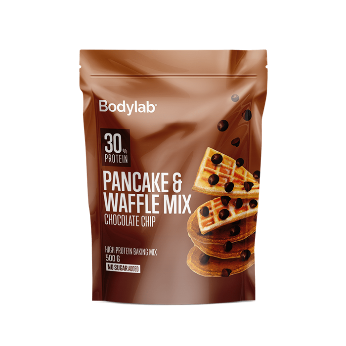 Sund Proteinpandekage Vaffelmix med Chokoladechips - Hurtig!