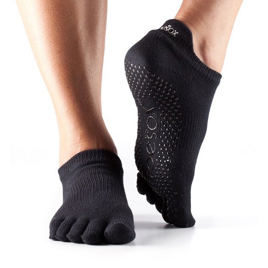 Toesox Fulltoe Lowrise Grip Sort S