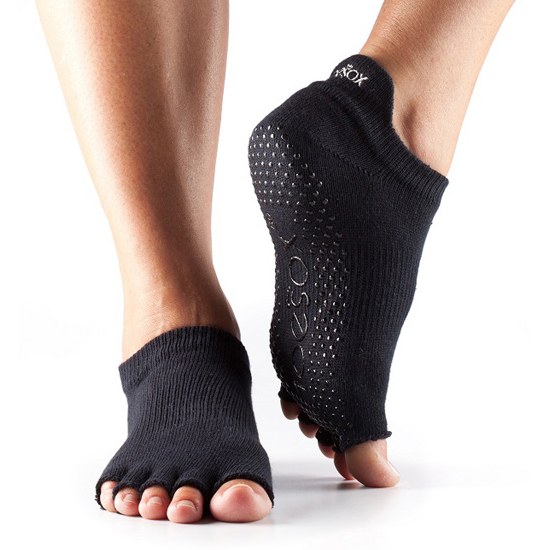 Toesox Halftoe Lowrise Grip Sort S