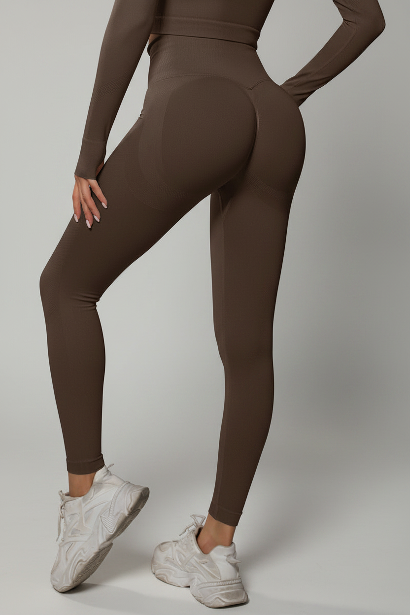 Bodycurve Scrunch Tights     Brown   Small   Brown
