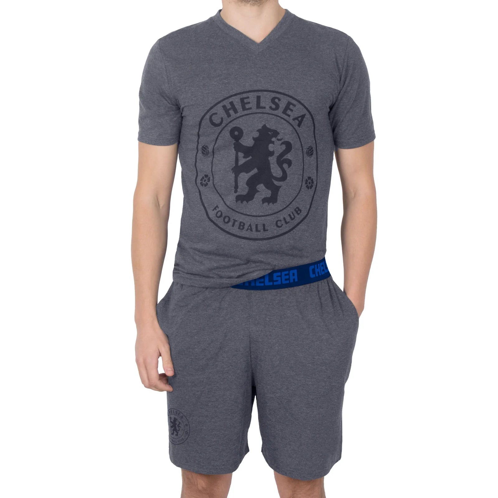 Officielle Chelsea Fc Pyjamas Til Mænd  Kort Sæt   S