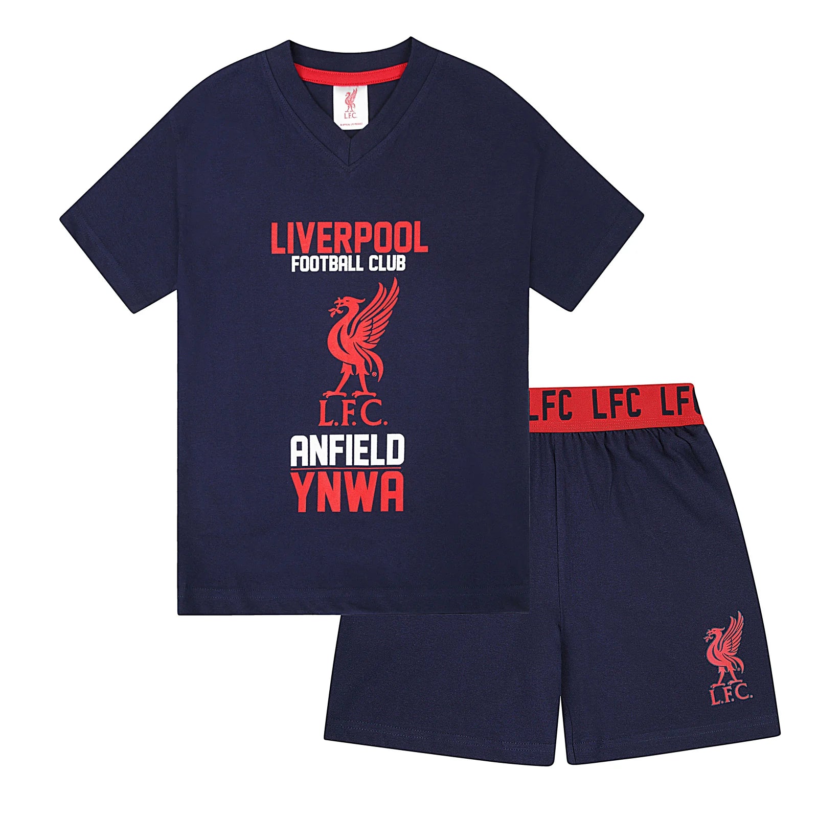 Officielle Liverpool Fc Pyjamaser Til Drenge  Kortærmet Sæt   2 3 år