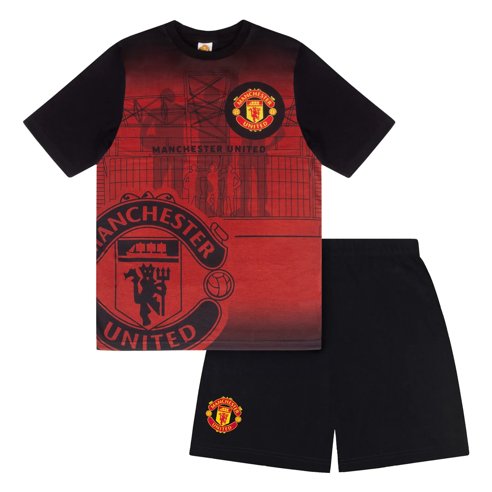 Officiel Mufc Børne Pyjamas  Kort Model   2 3 år