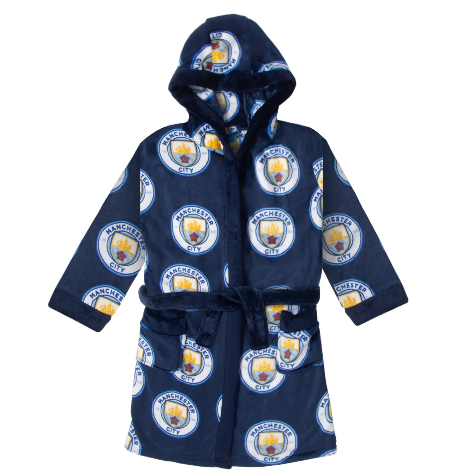 Officiel Manchester City Fc Morgenkåbe Til Drenge   5 6 år