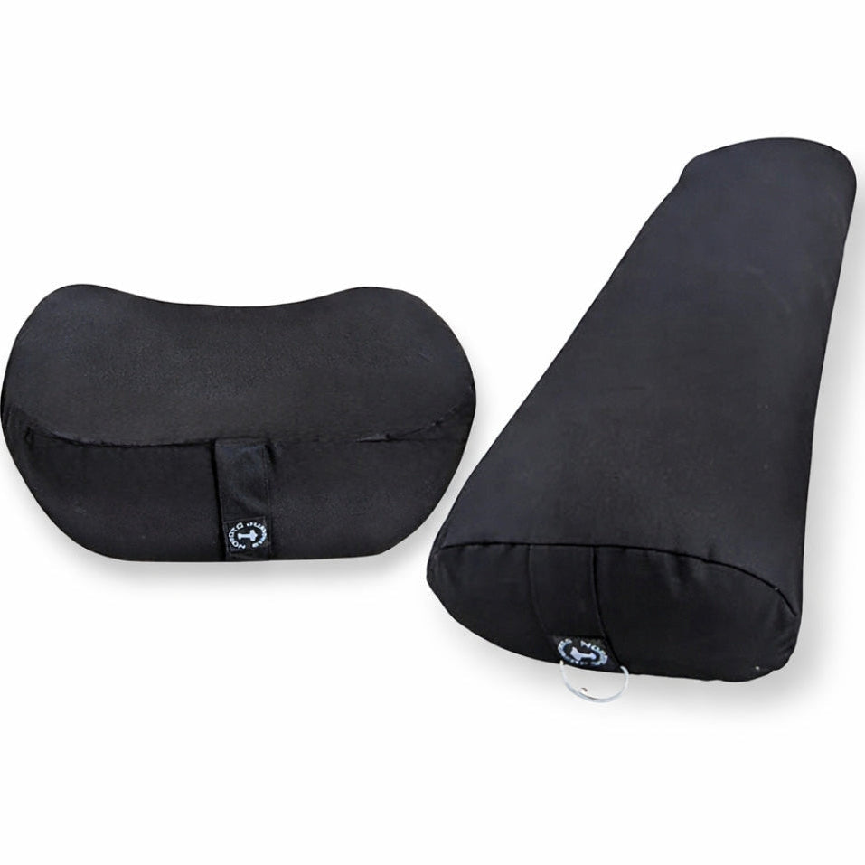 Yogapølle   Meditationspude I Sort  Pakketilbud