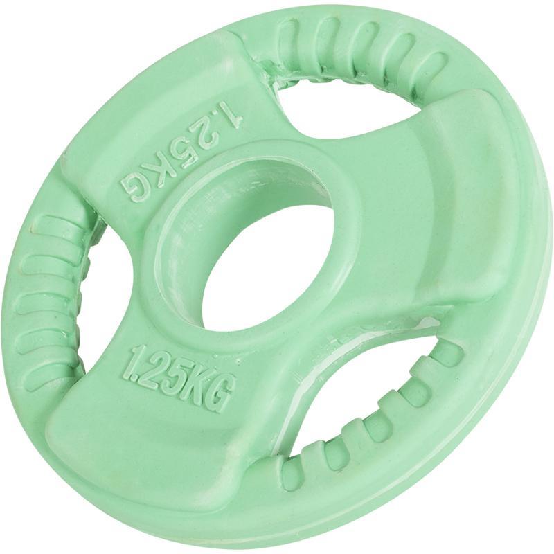 Vægtskive 50 Mm Gummi Med Greb 1 25 Kg