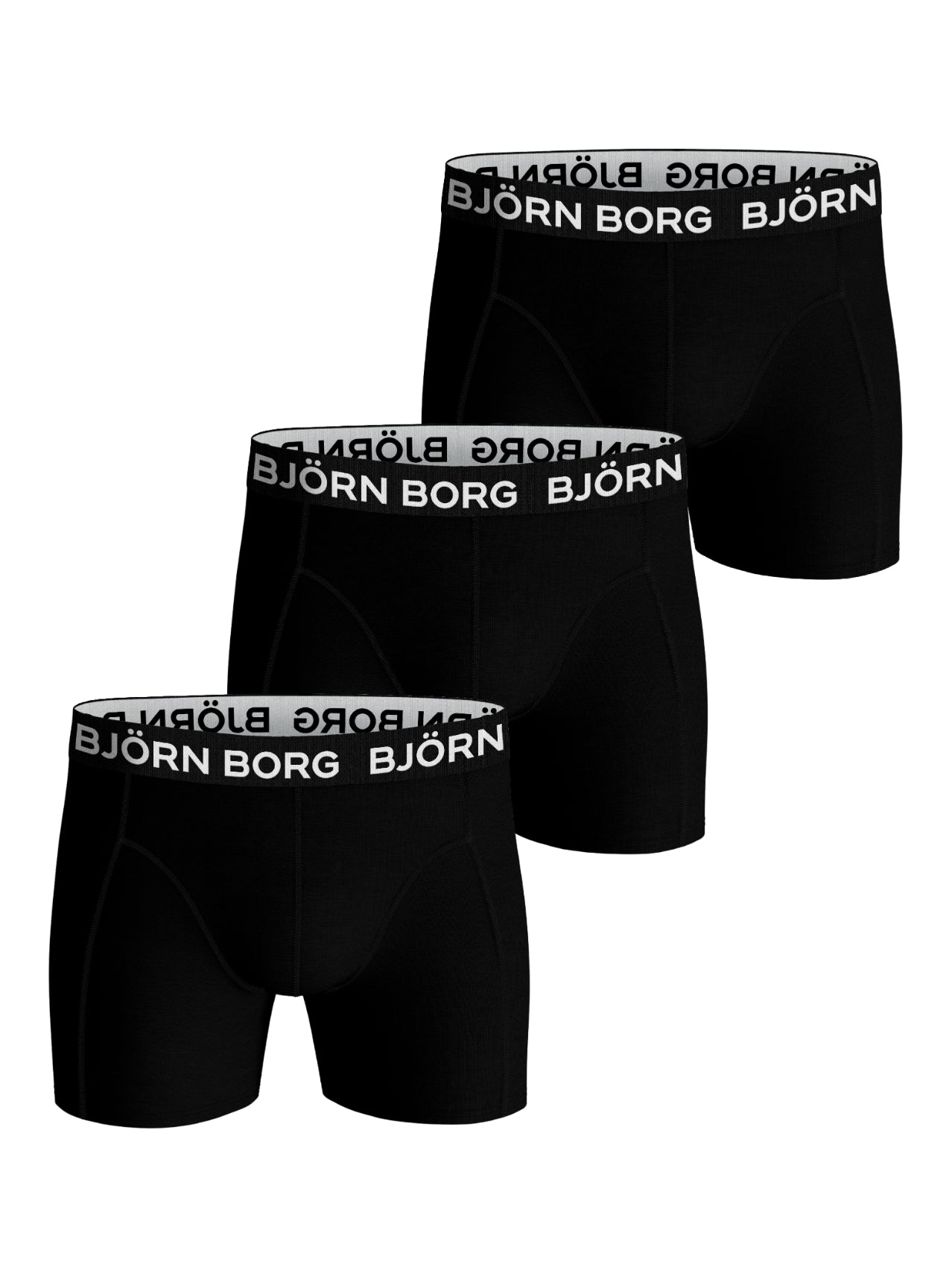 Bj? Rn Borg Cotton Stretch Boxershorts  3 Pak  Sort    S