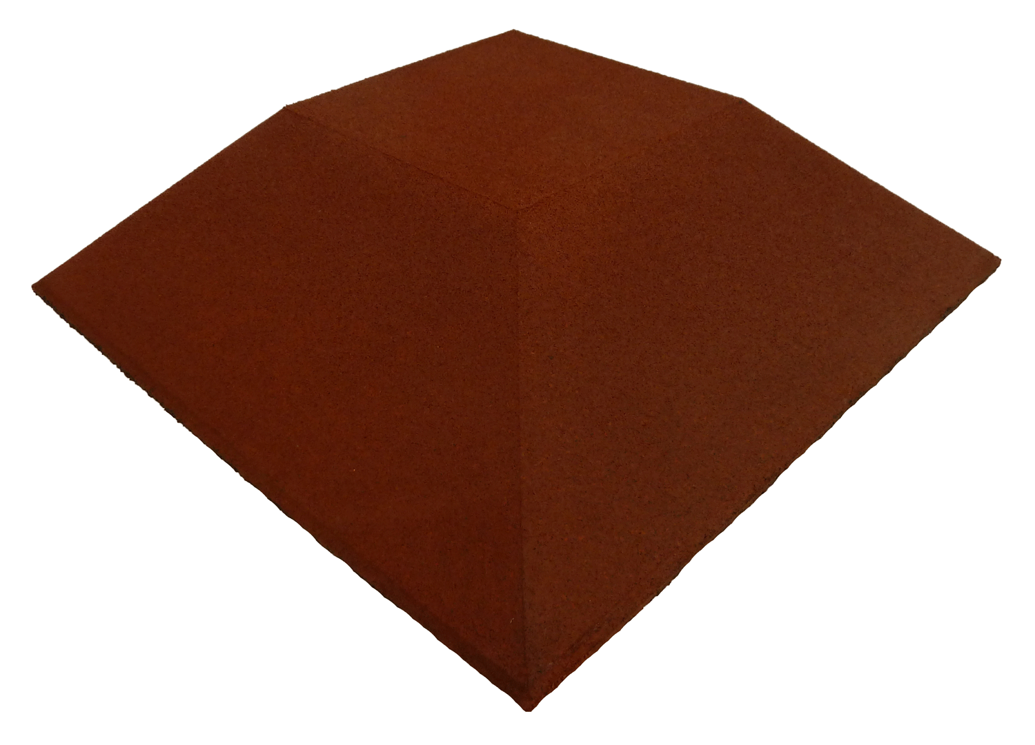 Ergoplay Gummifliser Hjørne 500x500 mm – Rød Kvalitet!