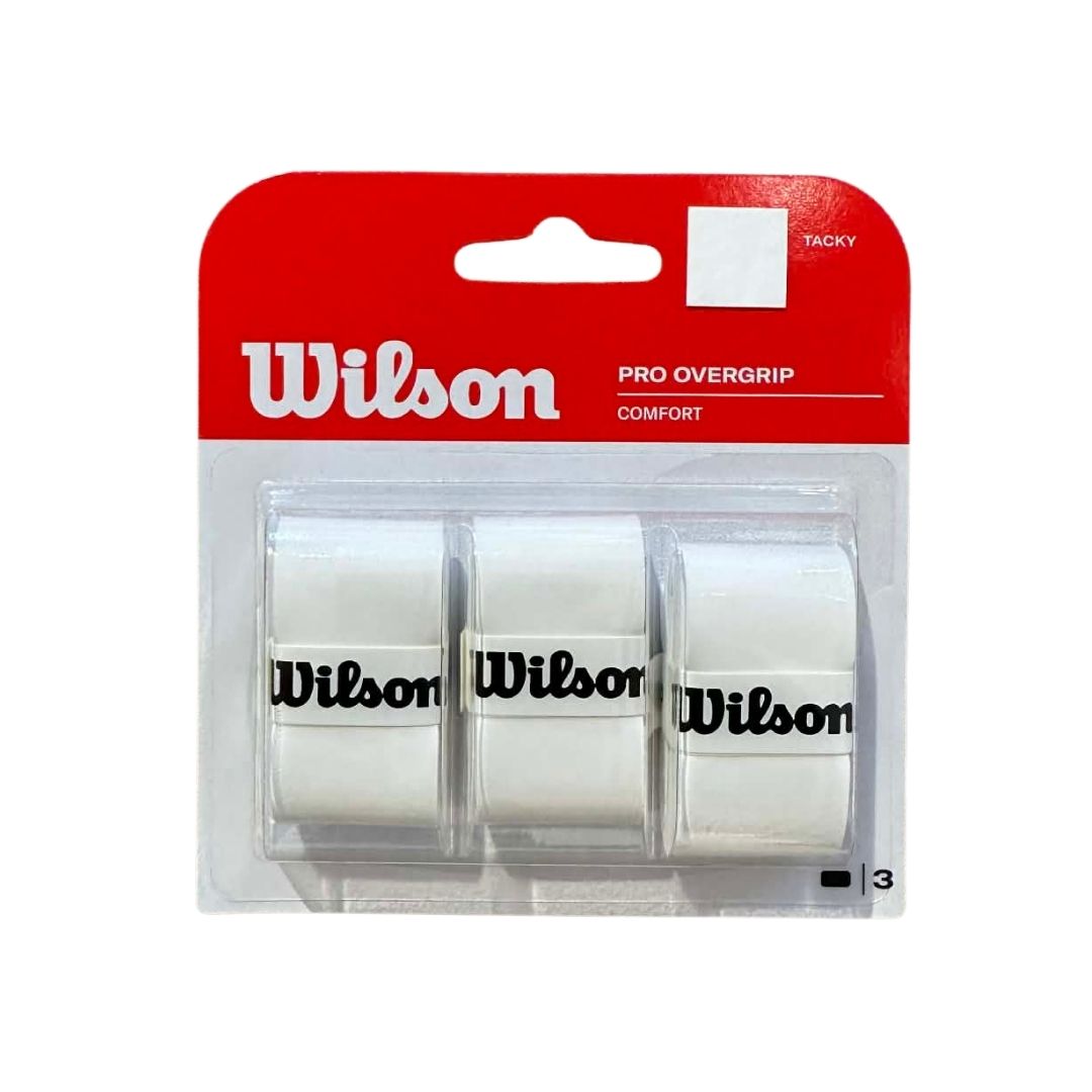 Wilson Pro Overgrip  3 Pak  White