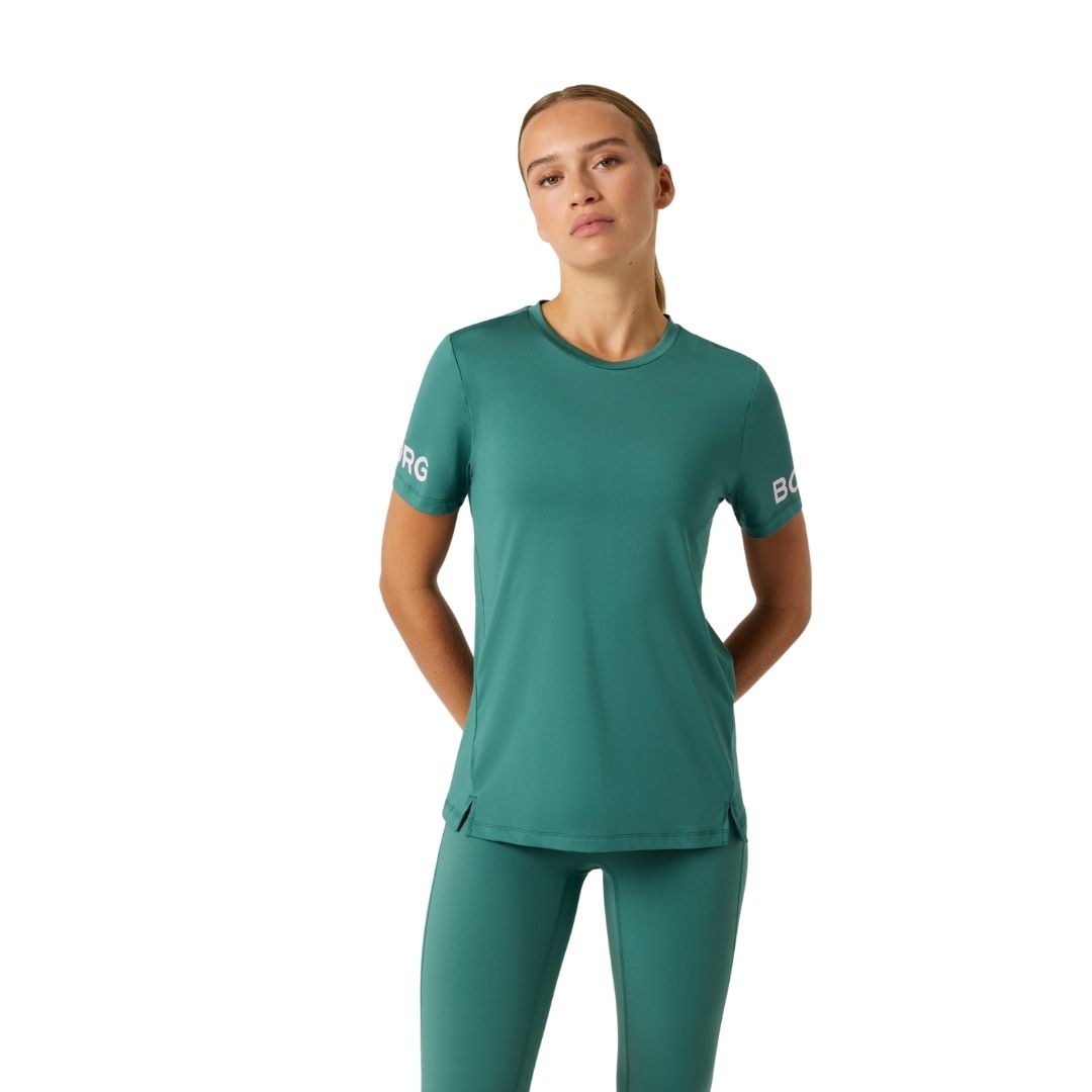 Bj? Rn Borg T Shirt Women  Mallard Green    Xs