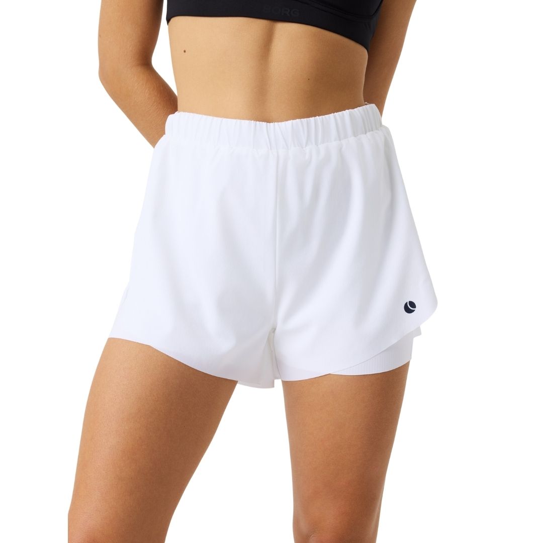 Bj? Rn Borg Ace 2 In 1 Women Shorts  Brilliant White    Xs