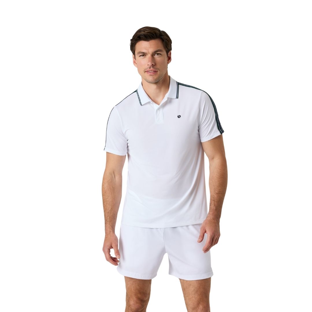 Bj? Rn Borg Ace Retro Polo Shirt  Brilliant White    S