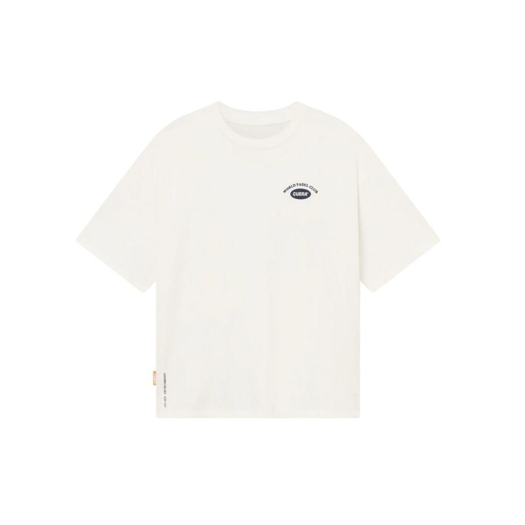 Cuera Offcourt Legacy Short Sleeve Tee  Off White Navy    S