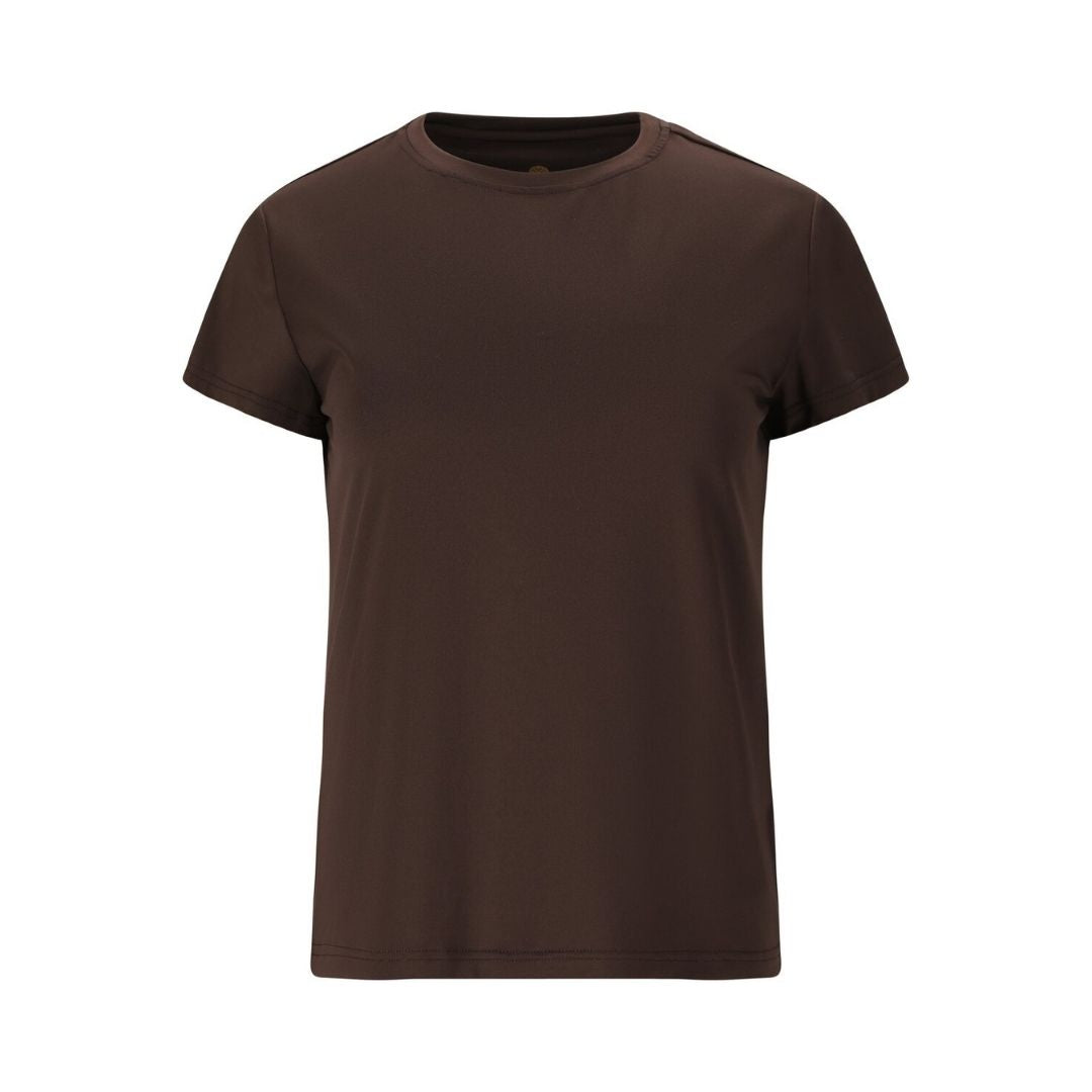 Athlecia Almi V2 W S S Tee  Chocolate Torte    36
