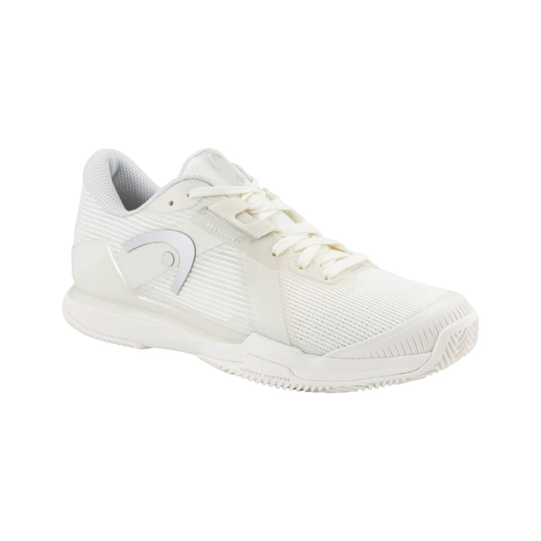 Head Sprint Pro 4 0 Clay Women  Chalk White Light Grey    36