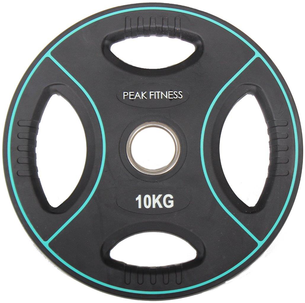 Peak Fitness    50 Mm Vægtskive Poly Urethane   10 Kg