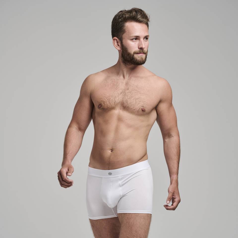 Bambusa Boxershorts  Hvid   2 Pk   S