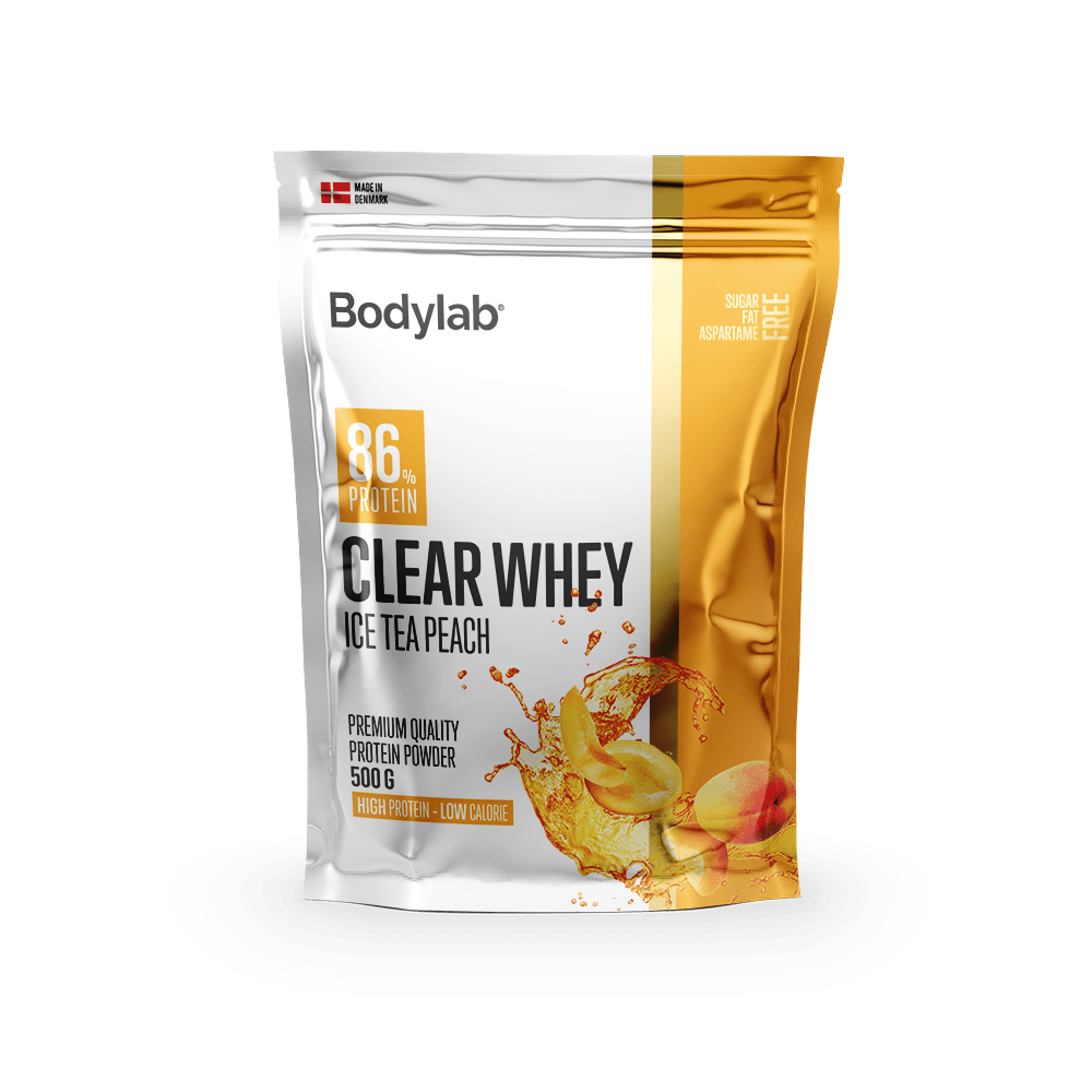 Bodylab Clear Whey Proteinpulver Fersken – 500g Tilbud!