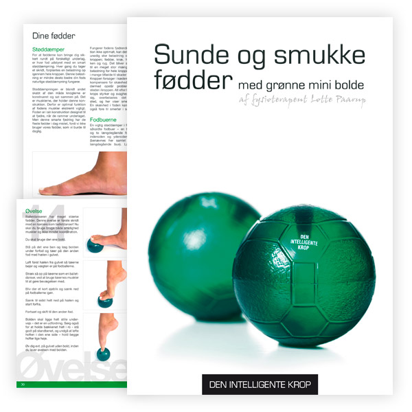 Sunde Og Smukke Fødder Med Grønne Mini Bolde Excl Bolde